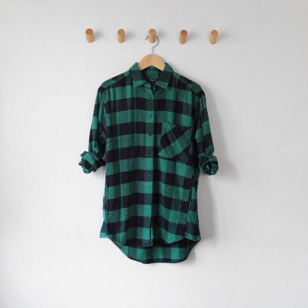 M A D E W E L L • Flannel Button Down Tunic